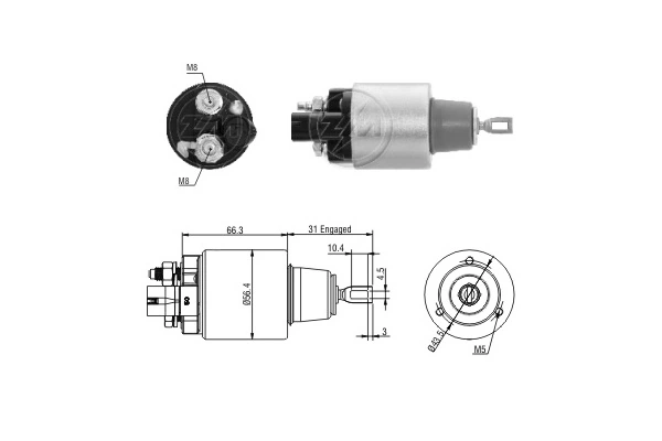 SS0050 AS/Auto Storm Тяговое реле стартера