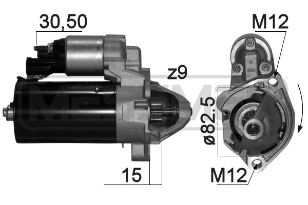 Motor de arranque 220870 ERA