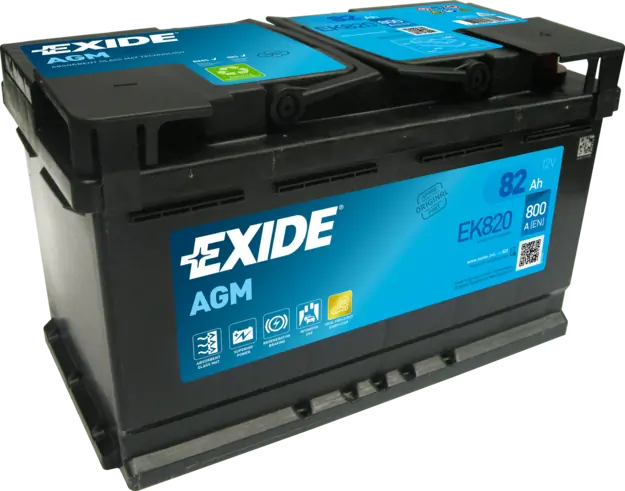 EK820 EXIDE Batería original y equivalente