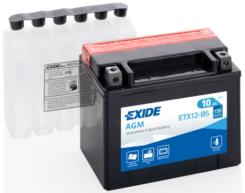 ETX12BS EXIDE Batería original y equivalente