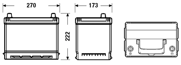 EB705 Exide Аккумуляторная батарея