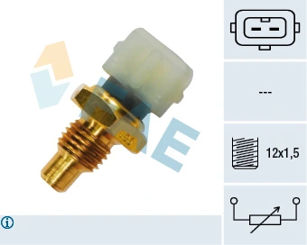 Sensor de temperatura do fluido de esfriamento Renault 21 L48