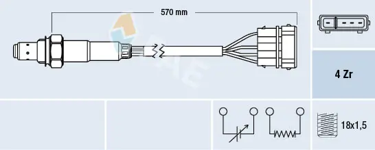 Sonda lambda, sensor de oxigênio Skoda Felicia 2 6U5