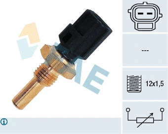 Sensor de temperatura do fluido de esfriamento Toyota Yaris P10