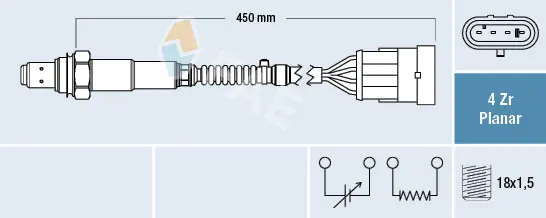 Лямбда датчик кислорода Iveco 46762182 цена, от 48.80 USD