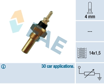 Sensor de temperatura do fluido de esfriamento Mercedes Bus 207-310 601