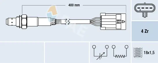 Sonda lambda, sensor de oxigênio Opel Astra F69