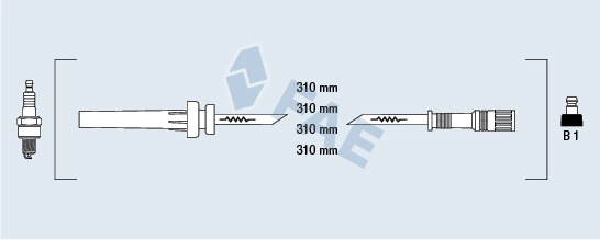 Высоковольтные провода 56044075AC Chrysler