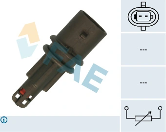 Sensor de temperatura da mistura de ar Opel Astra F48, F08