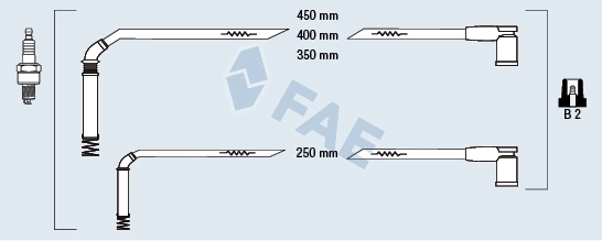 Juego de cables de encendido 85126 FAE