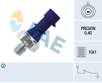 Indicador, presión del aceite 12439 FAE