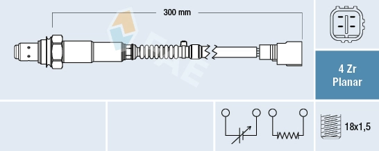 Sonda lambda, sensor de oxigênio Toyota Camry 7 V50