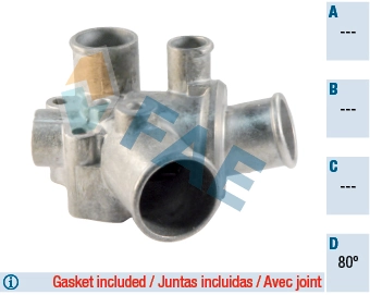 Caixa do termostato Fiat Tipo 160