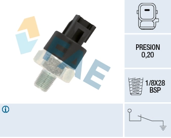 Indicador, presión del aceite 12550 FAE