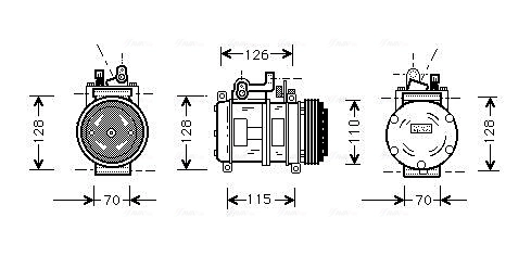 Компрессор кондиционера 8385908 Mercedes