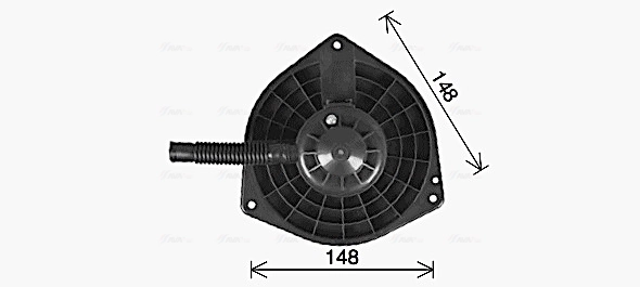 Motor eléctrico, ventilador habitáculo PE8428 AVA