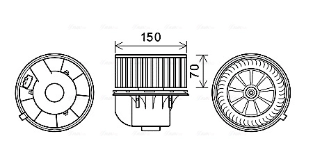 Моторчик печки Magneti Marelli 69412308010