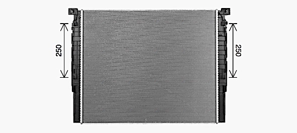 Radiador de esfriamento de motor BMW 5  G30, F90