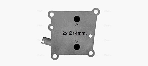 FD3598 AVA Корпус маслофильтра