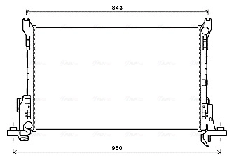 Radiador de esfriamento de motor Renault Trafic 3 EG
