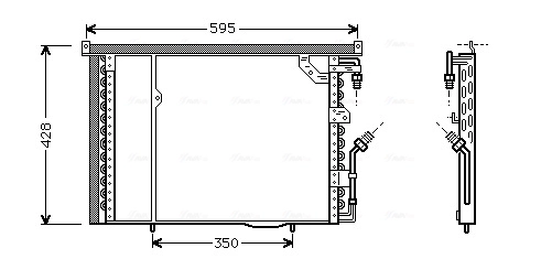 Купить Радиатор кондиционера Мерседес-бенц Ц 190 W201