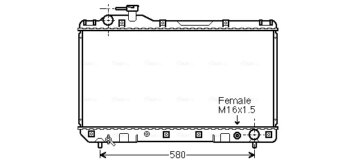 Radiador de esfriamento de motor Toyota RAV4 SXA 10