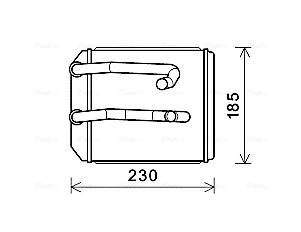 Radiador de forno (de aquecedor) Mitsubishi L 200 3 K60, K70