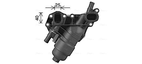 RT3638H AVA Корпус маслофильтра