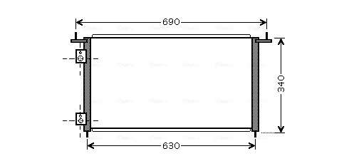 Радиатор кондиционера BC970 Magneti Marelli