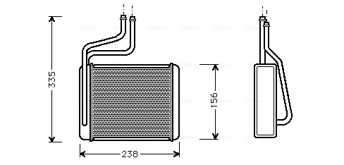 Radiador de forno (de aquecedor) Ford Mondeo 2 BFP
