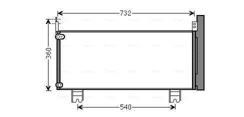Конденсатор кондиционера Lexus RX 270/350/450H внедорожник (AGL10, GGL15, GYL15) (2008 - 2015) цена, от 121.83 USD