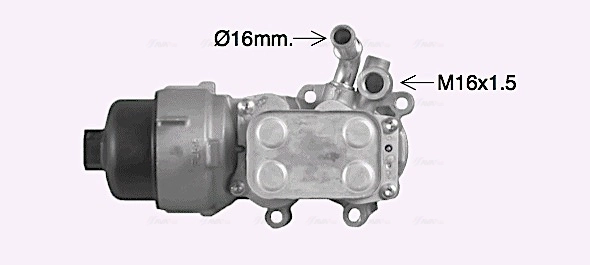 CN3307H AVA Корпус маслофильтра