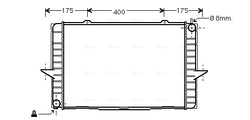 Радиатор охлаждения двигателя Polcar 9070081 цена, от 66.77 USD