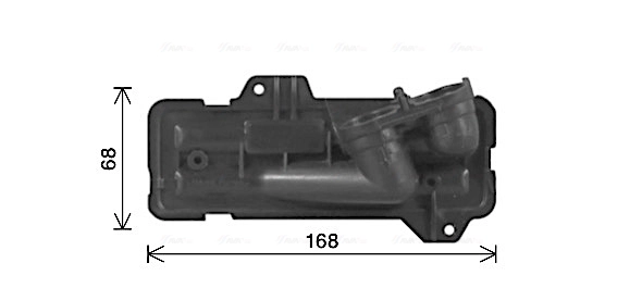 DN6473 AVA Радиатор отопителя салона