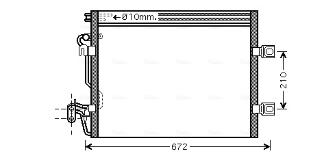 Радиатор кондиционера A2215000354 Mercedes