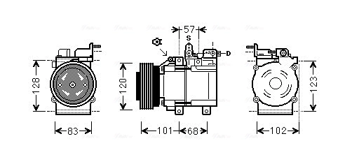 Compressor de aparelho de ar condicionado KIA Magentis 1 GD