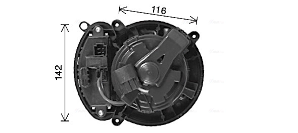 Электромотор печки на Renault Scenic GRAND IV R9