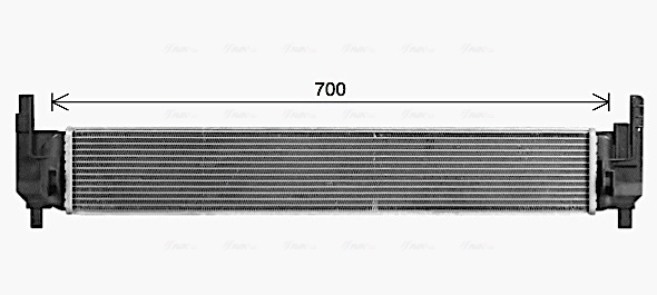 VN2420 AVA Радиатор охлаждения, дополнительный