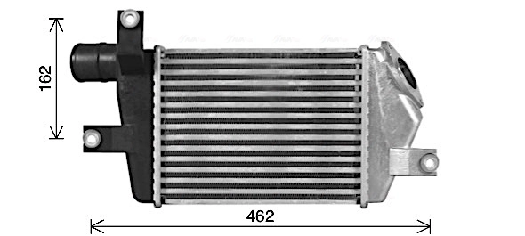 Radiador de intercooler Mitsubishi Pajero KH