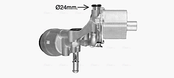 Радиатор масляный (холодильник), под фильтром AVA OL3702H цена, от 60.71 USD