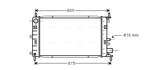 92AB8005KB Ford Радиатор основной