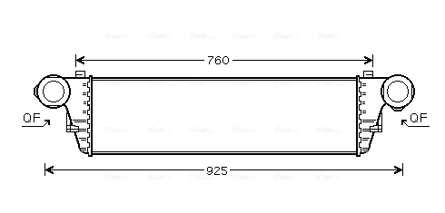 Radiador de intercooler Mercedes C W203
