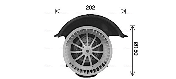 VN8409 AVA Электромотор печки