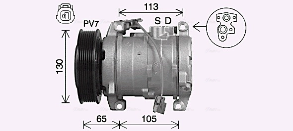 Купить 4711538 Denso Компрессор климатической установки