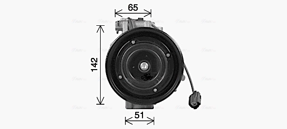 Компрессор кондиционера 4711538 Denso