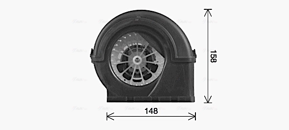 Мотор вентилятора печки (отопителя салона) AVA ME8344 цена, от 109.76 USD