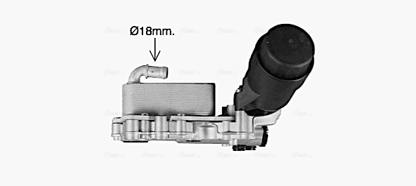 Масляный радиатор АКПП AVA MS3741H цена, от 50.68 USD