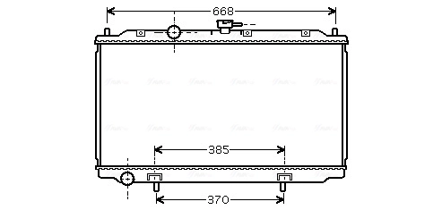Radiador de esfriamento de motor Nissan Almera 2 N16