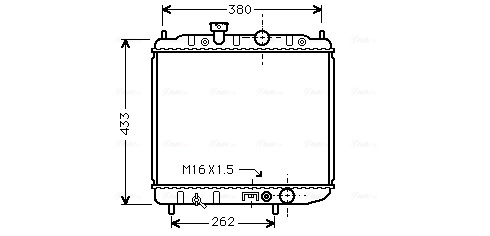 Радиатор MB660540 Mitsubishi