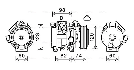Компрессор системы кондиционирования Toyota Hiace IV автобус (H1, H2) (1995 - 2011) цена, от 364.39 USD